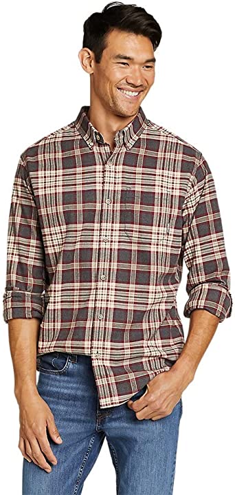 Eddie Bauer Men's Eddie's Favorite Flannel Classic Fit Shirt - Plaid