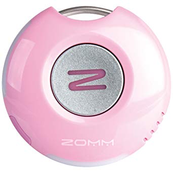 ZOMM Wireless Leash for Mobile Phones, Bluetooth Speakerphone, and Personal Safety Device - Pink