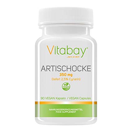 Artichoke Concentrate 350mg High-Dose – 90Vegan Capsules – Extract with 2.5% Cynarine