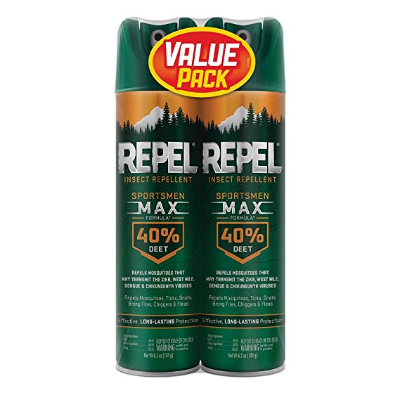 Repel Sportsmen Max Insect Repellent, 40% Deet 6.5 oz by 2 PACK