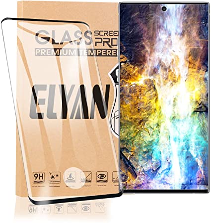 [2 Pack] Galaxy Note 10 Plus Screen Protector, [ Anti-Fingerprint ] [ 9H Hardness ] [ 3D Full Frame ] [ case Friendly] Easy Apply for Samsung Galaxy Note 10 Plus