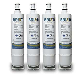 Kenmore 46-9010, 46-9902, 46-9908, 4396510, 439650, 4396918, EDR5RXD1 Compatible Water Filter Replacement (4 Pack) by Bristi