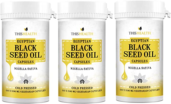 Cold Pressed Black Seed Oil 3 x 60 60 Veggi Capsules