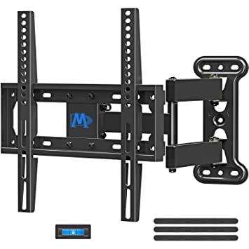 Mounting Dream Full Motion TV Wall Mount Bracket with Perfect Center Design for 26-55 Inch LED, LCD, OLED Flat Screen TV, Mount Bracket with Articulating Arm up to VESA 400x400mm, 60 lbs MD2377