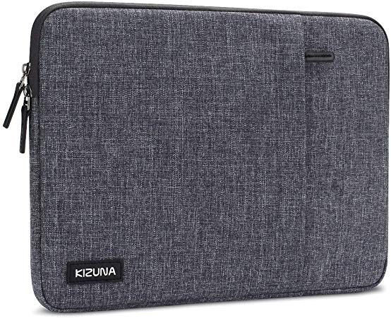 kizuna 13.3 Inch Laptop Sleeve Case Water-Resistant Notebook Bag for 13" MacBook Air/13.9" Lenovo Yoga C930/14 ThinkPad X1 Carbon/Flex 14/HP EliteBook 840 G5/Huawei MateBook D/Dell 3390/ASUS, Grey