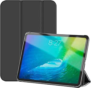 MOSISO Compatible with iPad 10th Generation Case 10.9 inch 2022 A2696 A2757 A2777, Slim Protective Cover PC Frosted Back Shell Smart Stand Tablet Case with Auto Sleep/Wake, Black