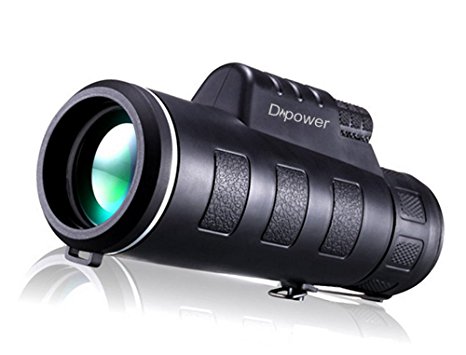 Dreampower 10x42 HD Monocular with Low Light Night Vision, Full Optical Prism and Dual Focus Telescope, Waterproof, Portable Spotting Scopes for Bird watching,Outdoors,Concert,Wildlife Viewing,Sightseeing raveling,sport watching, Climbing