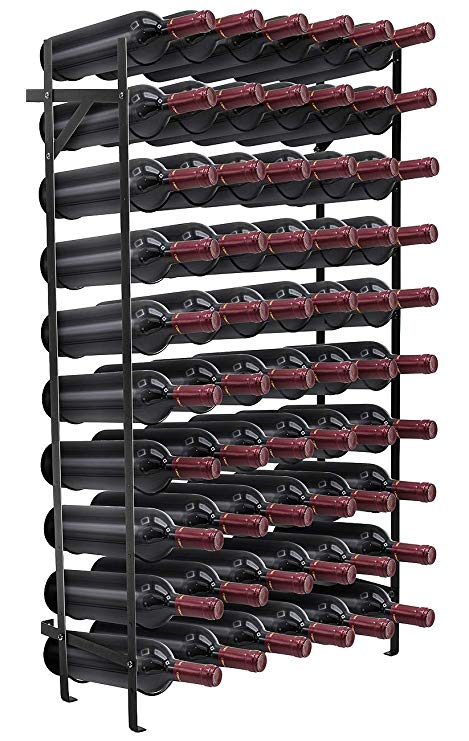 Sorbus Wine Rack Stand - Holds 60 Bottles of Your Favorite Wine - Large Capacity Elegant Wine Rack for Any Bar, Wine Cellar, Kitchen, Dining Room, etc (Wine Rack - 60 Bottle)