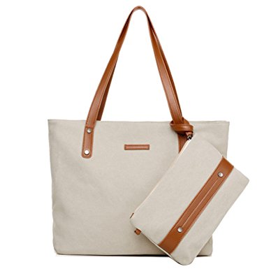Women's Laptop Tote Bag Travel Shoulder Handbag and Purse Canvas Top Handle Bags