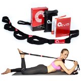 Yoga EVO Premium Stretching Strap with Loops  eBook and 35 Online Video Exercises 90 Days Money Back Guarantee Stretch To Get Fit Pilates Poses and Postures Ballet Stretches Mat Workout Aerobic