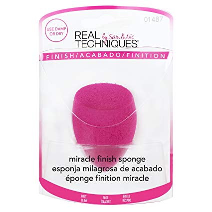 Real Techniques Cruelty Free Miracle Finish Sponge (Pack of 1), for a Natural Look, Ideal for Cream, Pressed Powder, and Liquid Blush, Latex Free