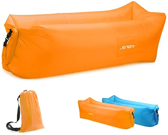 JSVER Inflatable Lounger Air Sofa with Portable Package for Travelling, Camping, Hiking, Pool and Beach Parties