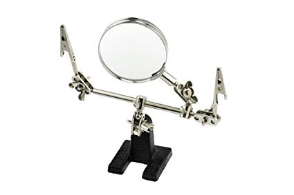 SE MZ101B 2 1/2-Inch-4X Helping Hand Magnifier, Glass Lens, Bister Pack