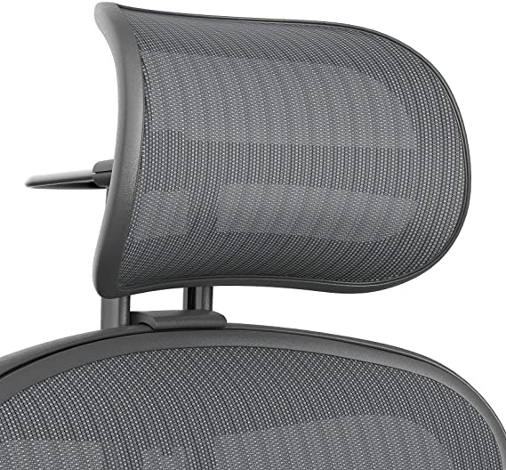 Atlas Activated Suspension Headrest for Herman Miller Remastered Aeron Chair - Ergonomically Optimized Accessory for Improved Posture (Remastered Carbon)