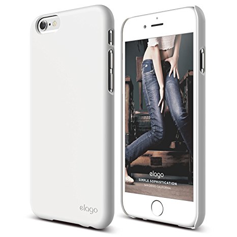 iPhone 6 Case, elago [Slim Fit 2][White] - [Light][Minimalistic][True Fit] – for iPhone 6 Only