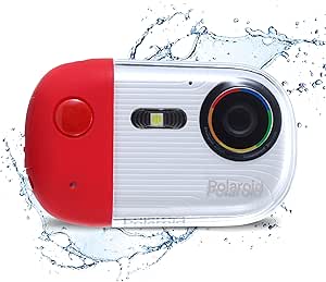 Polaroid Underwater Camera 18mp 4K UHD, Polaroid Waterproof Camera for Snorkeling and Diving with LCD Display, USB Rechargeable Digital Polaroid Camera for Videos and Photos