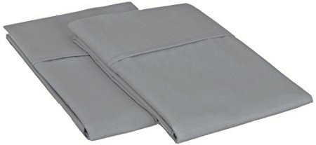 Mayfair Linen 100% Egyptian Cotton 800 Thread Count Pillow Cases (Dark Gray)