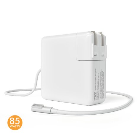 MacBook Pro Charger (15-inch and 17-inch): Hibrou® iSmart  85W Power Adapter [Charge   Protect] Replacement Series with Apple AC Magsafe Connection (L-Style) for A1343/ A1151 / A11172 and More