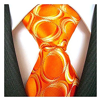 Neckties By Scott Allan - Geometric Burnt Orange Men's Tie