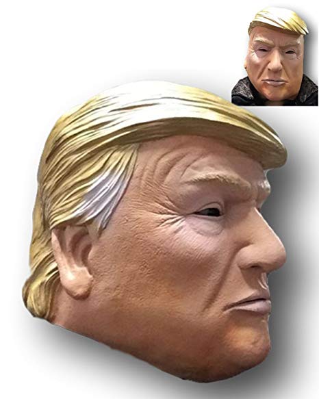 Donald Trump Latex Mask , Billionaire , American US President , Politician , Fancy Dress