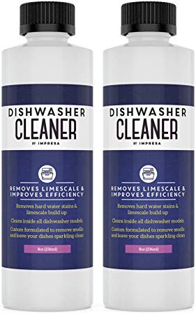 2-Pack Dishwasher Cleaner And Deodorizer - Effective Eliminator On Built Up Gunk And Foul Odors - Works On All Dish Washer Brands - Non-toxic, Fully Biodegradable - Made In USA