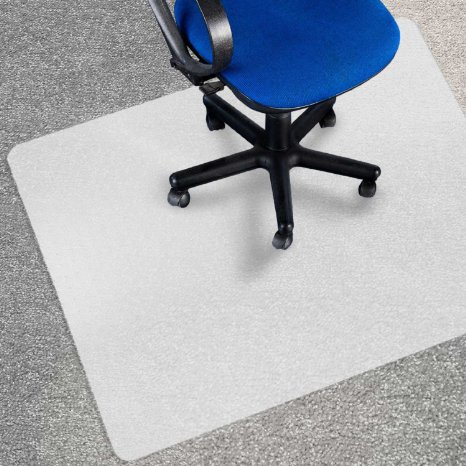 Office Marshal® Eco Office Chair Mat - 30" x 48", Multiple Sizes - Carpet Floor Protection - BPA Free | Opaque