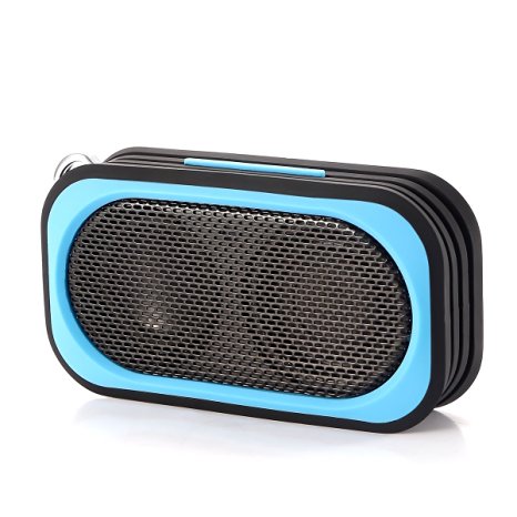 Outdoor/Shower Floating Speaker Bluextel Portable Bluetooth 4.0 Speaker,IPX67 Waterproof Dustproof and Shockproof (blue)