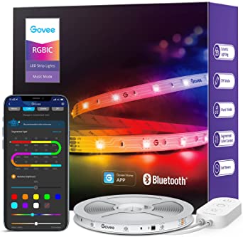 Govee RGBIC LED Strip Light 5m, Segmented DIY Colour by Smart App Control, Bluetooth Music Sync LED Lights for Bedroom, Gaming Room