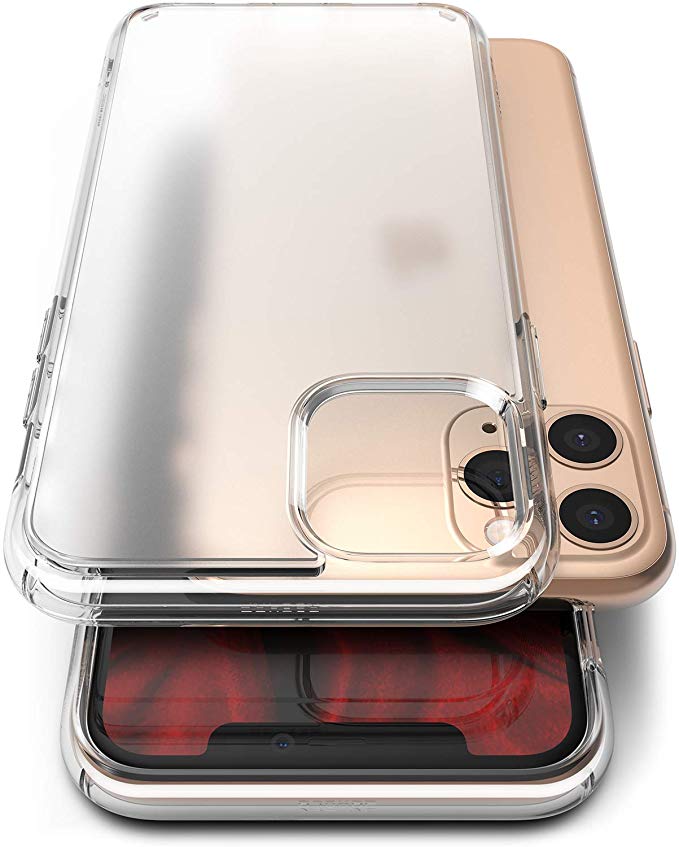Ringke Fusion No-Smudge Matte Designed for iPhone 11 Pro Case, Clear Matte Anti-Fingerprint Protective Cover (2019) - Clear
