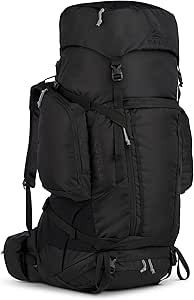 Kelty Coyote 60-105 Liter Internal Frame Backpack - Hiking, Backpacking, Travel, Adjustable Torso (65L / Black)