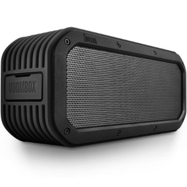 Divoom Voombox-Outdoor Water Resistant Bluetooth Portable Speaker with Mic for Smartphones - Retail Packaging - Black