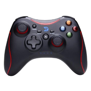 Zhidong N Full Vibration Feedback USB Wired Controller Gamepad Joystick for Windows XP/7/8/8.1/10 Steam Games & Android & PS3 (Xbox360 Architecture & Engine) - Not support the Xbox 360 (Red&Black)