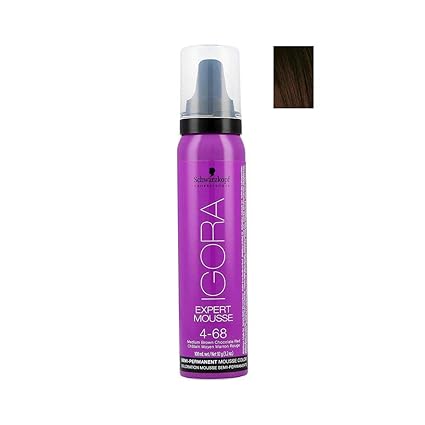 Schwarzkopf Professional Igora Expert Mousse, 4-68, Mousse, Dye, 3.2 Ounce