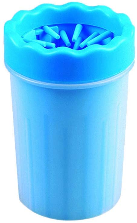 KINOEE Dog Paw Cleaner, Portable Pet Paw Cleaner Cup with Silicone Bristles Grooming for Muddy Paws (Dog Paw Cleaner)