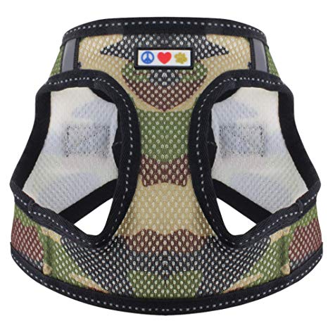 Pawtitas Pet Reflective Mesh Dog Harness, Step in or Vest Harness Dog Training Walking of Your Puppy/Dog - No More Pulling, Tugging, Choking