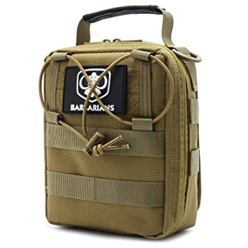 Barbarians Tactical MOLLE Pouch, Rip-Away EMT Medical First Aid Utility IFAK Pouch