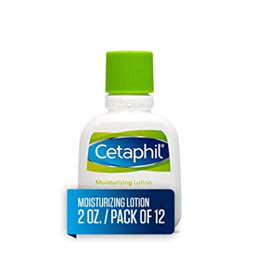 Cetaphil Moisturizing Lotion for All Skin Types, Body and Face Lotion, 2 oz. (Pack of 12)