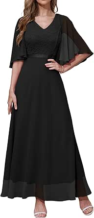 DRESSTELLS Womens Formal Dress Mother of The Bride Dresses Wedding Guest Bridesmaid Long Prom Party Dress Evening Gowns