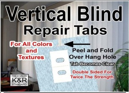 As Seen On TV Vertical Blind Repair Tabs, 10 Tabs