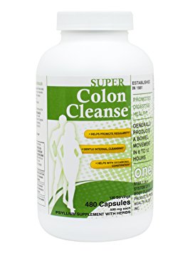 Super Colon Cleanse Supplement, 500 mg,  480 Count