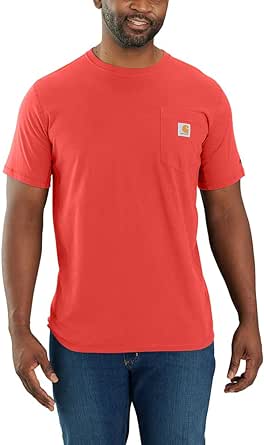 Carhartt mens Force Relaxed Fit Midweight Short-Sleeve Pocket T-Shirt