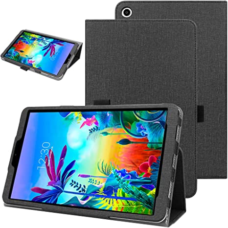 KuRoKo LG G Pad 5 10.1 FHD Smart Case, Smart Folio Cover with Stand Function Case for 10.1 inch LG G Pad 5 2019 (Black)