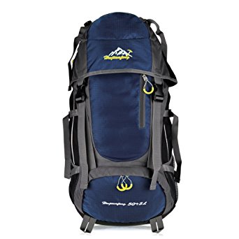 Vbiger 40L / 55L Trekking Rucksacks Travel Water Resistant Backpack / Mountaineering Hiking Daypack