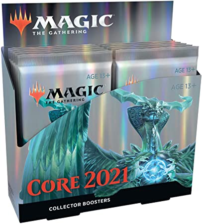 Magic: The Gathering Core Set 2021 (M21) Collector Booster Box | 12 Packs | Min. 4 Rares Per Pack | Latest Set, Model Number: C75100000