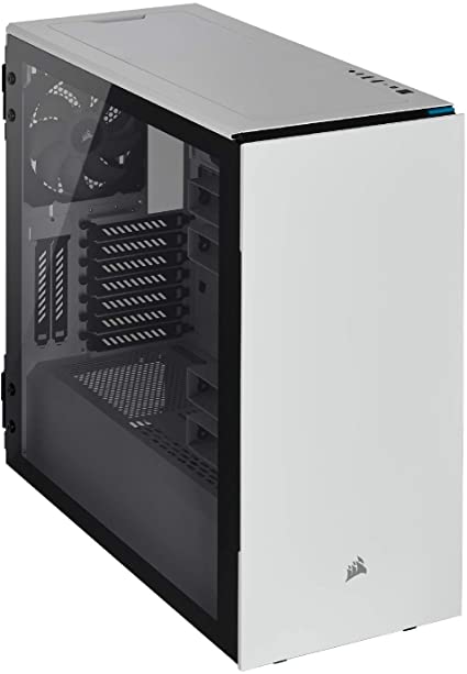 Corsair Carbide Series 678C Low Noise Tempered Glass ATX Case, White