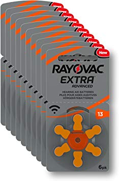 Rayovac Size 13 Hearing Aid Battery 10-Packs of 6 Cells