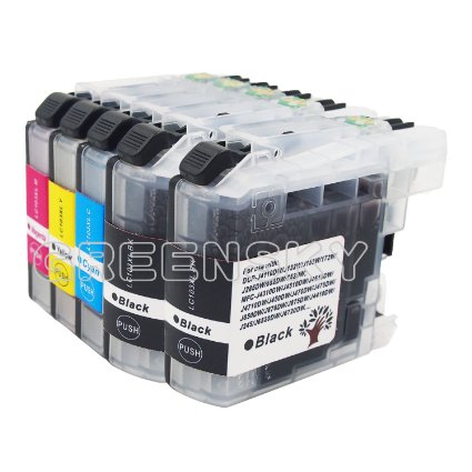 GREENSKY 5 Pack2BK3C Compatible Ink Cartridge Replacement for Brother LC103 Compatible With Brother MFC-J245DW J4410DW J450DW J4610DW J470DW J650DW J6720DW J6920DW J870DW etc