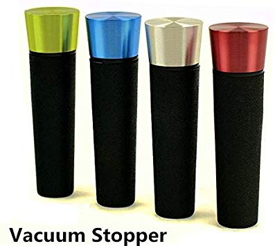Chohey Wine Stoppers |2 PACK | Wine Pump Vacuum Stoppers With Built | Leak-free Wine Bottle Sealer | Wine Preserver Vacuum Pump | Reusable Air Remover Corks | Food-safe Silicone Caps