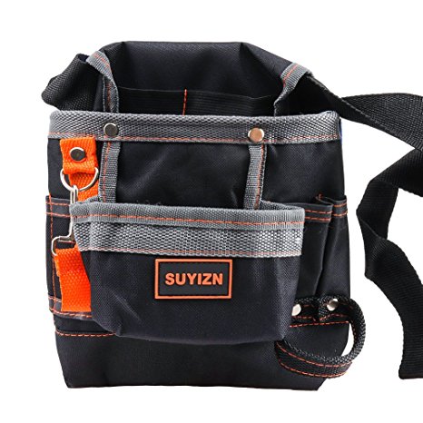 SUYIZN 8 Pockets Tools Belt, Electrician Tool Pouch with Adjustable Belt, Maintenance Tool Bag - A Good Helper for Organizing Tools