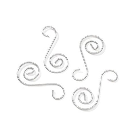 Bulk Buy: Darice DIY Crafts Wire Ornament Hooks Silver 2 inches 18 pieces (6-Pack) 2480-02